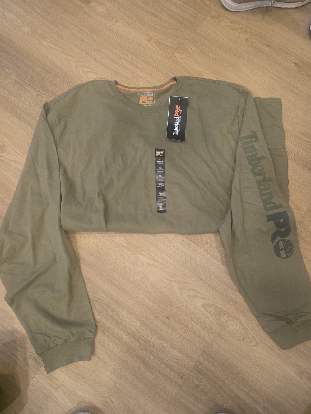Timberland PRO Olive Green Long Sleeve Crew Tee